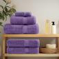 Preview: Premium Badetücher SOLUND 10 Stk. Lila 100x150 cm 600 g/m²