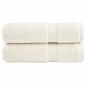 Preview: ARDEBO.de - Premium-Handtücher SOLUND 2 Stk. Cremeweiß 50x100 cm 600 g/m²
