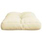 Preview: Palettenkissen Creme 50x40x12 cm Stoff