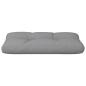 Preview: Palettenkissen Grau 70x40x12 cm Stoff