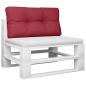 Preview: Palettenkissen Weinrot 80x40x12 cm Stoff