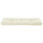 Preview: Palettenkissen Creme 120x40x12 cm Stoff