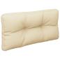 Preview: Palettenkissen 2-tlg. Beige Stoff