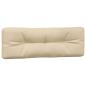 Preview: Palettenkissen 2-tlg. Beige Stoff