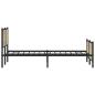 Preview: Metallbett ohne Matratze Sonoma-Eiche 183x213 cm