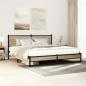 Preview: ARDEBO.de - Metallbett ohne Matratze Sonoma-Eiche 160x200 cm