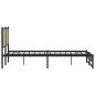 Preview: Metallbett ohne Matratze Sonoma-Eiche 160x200 cm