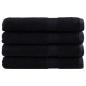 Preview: Premium-Handtücher SOLUND 4 Stk. Schwarz 100x200 cm 600 g/m²