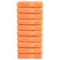 Preview: ARDEBO.de - Premium-Duschtücher SOLUND 10 Stk. Orange 70x140 cm 600 g/m²