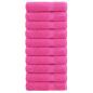 Preview: Premium Badetücher SOLUND 10 Stk. Rosa 100x150 cm 600 g/m²