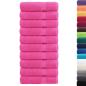 Preview: Premium Badetücher SOLUND 10 Stk. Rosa 100x150 cm 600 g/m²