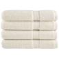 Preview: ARDEBO.de - Premium-Handtücher SOLUND 4 Stk. Cremeweiß 100x200 cm 600 g/m²