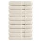 Preview: ARDEBO.de - Premium-Saunatücher SOLUND 10 Stk. Cremeweiß 80x200 cm 600 g/m²