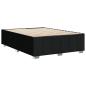 Preview: Bettgestell ohne Matratze Schwarz 140x190 cm Stoff