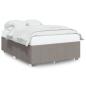 Preview: Bettgestell ohne Matratze Taupe 140x190 cm Stoff