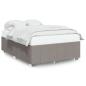 Preview: Bettgestell ohne Matratze Taupe 140x200 cm Stoff