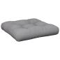 Preview: Palettenkissen Grau 50x50x12 cm Stoff