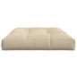 Preview: Palettenkissen Beige 120x80x12 cm Stoff