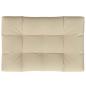 Preview: Palettenkissen Beige 120x80x12 cm Stoff