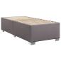 Preview: Bettgestell Grau 90x190 cm Kunstleder