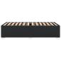 Preview: Bettgestell Schwarz 100x200 cm Kunstleder