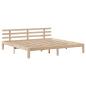 Preview: Bettgestell mit Kopfteil ohne Matratze 200x200 cm