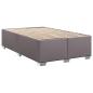Preview: Bettgestell ohne Matratze Grau 120x190 cm Kunstleder