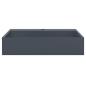 Preview: Waschbecken 50x38x11 cm Mineralguss/Marmorguss Anthrazit