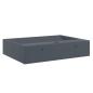 Preview: Waschbecken 50x38x11 cm Mineralguss/Marmorguss Anthrazit