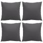 Preview: Sofakissen 4 Stk. Anthrazit 50x50 cm Stoff