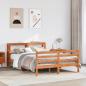 Preview: ARDEBO.de - Massivholzbett ohne Matratze Wachsbraun 150x200 cm Kiefernholz