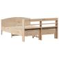 Preview: Massivholzbett ohne Matratze 160x200 cm Kiefernholz