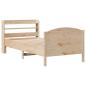 Preview: Massivholzbett ohne Matratze 100x200 cm Kiefernholz