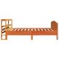 Preview: Massivholzbett ohne Matratze Wachsbraun 75x190 cm Kiefernholz