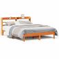 Preview: Massivholzbett ohne Matratze Wachsbraun 160x200 Kiefernholz