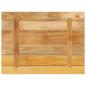 Preview: Tischplatte 90x60x2,5 cm Rechteckig Raues Massivholz Mango