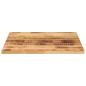 Preview: Tischplatte 80x80x3,8 cm Quadratisch Raues Massivholz Mango