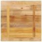 Preview: Tischplatte 80x80x3,8 cm Quadratisch Raues Massivholz Mango