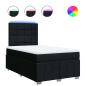 Preview: Boxspringbett mit Matratze Schwarz 120x190 cm Stoff