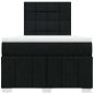 Preview: Boxspringbett mit Matratze Schwarz 120x190 cm Stoff