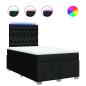 Preview: Boxspringbett mit Matratze Schwarz 120x190 cm Stoff