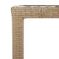 Preview: 7-tlg. Garten-Bistro-Set mit Kissen Braun Poly Rattan