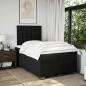 Preview: Boxspringbett mit Matratze Schwarz 120x190 cm Stoff