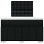 Preview: Boxspringbett mit Matratze Schwarz 120x190 cm Stoff