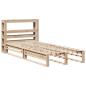 Preview: Massivholzbett ohne Matratze 90x200 Kiefernholz