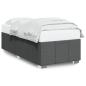 Preview: Bettgestell ohne Matratze Dunkelgrau 90x190 cm Stoff