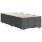 Preview: Bettgestell ohne Matratze Dunkelgrau 90x190 cm Stoff