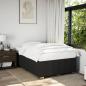 Preview: ARDEBO.de - Bettgestell ohne Matratze Schwarz 120x190 cm Stoff