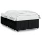 Preview: Bettgestell ohne Matratze Schwarz 120x190 cm Stoff