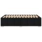 Preview: Bettgestell ohne Matratze Schwarz 120x190 cm Stoff